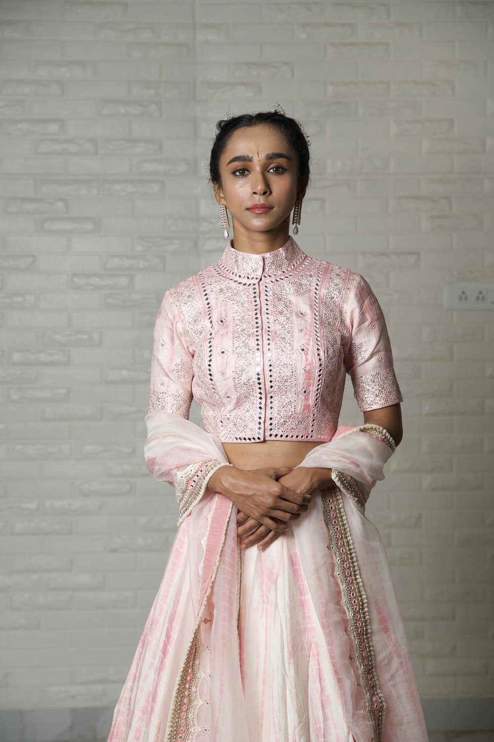 Blush Pink Abhla Lehenga Set - view 3